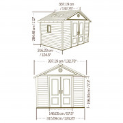 6433 Kerti haz KING SIZE