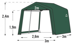 ponyvával SHELTERLOGIC 3,0 x 3,0 m - 70335EU