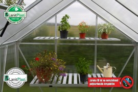 Greenhouse VITAVIA VENUS 2500 PC 4 mm ezüst