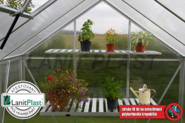 Greenhouse VITAVIA VENUS 2500 PC 4 mm ezüst