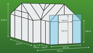 Greenhouse SIRIUS PC 6 mm ezüst