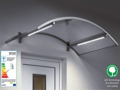 Bejárati előtetők LED Cetus 150x90cm