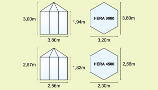 Kerti pavilon VITAVIA HERA 9000 ezüst