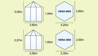 Kerti pavilon VITAVIA HERA 9000 fekete