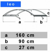 Bejárati előtetők LEO 160/90 Brown