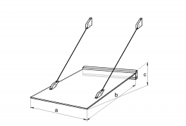 Bejárati előtetők Lazur 150/97 White