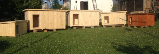 Doghouse meleg 155x85x80cm