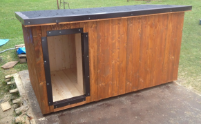 Doghouse meleg 155x85x80cm