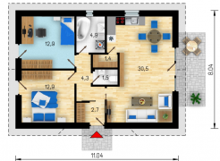 BUNGALOW 88 m² HOBBYTEC