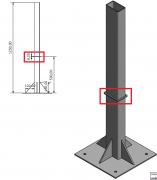 Acélkarimák 120 cm