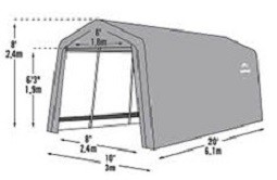 Shelter lovaknak Gatria 300x610cm 18 m2