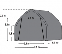 Shelter lovaknak Gemma 390x610cm 24 m2