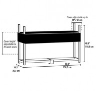 Stand fa Sabik kettős 238x36x120cm