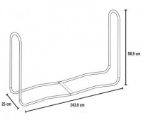 Stand fa Salm 244x25x99 cm