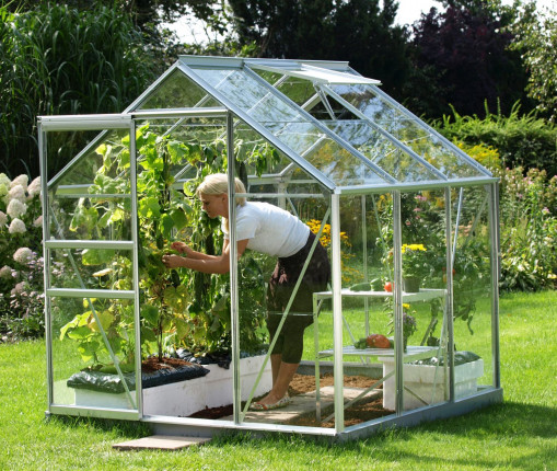 Greenhouse VITAVIA VENUS 3800 üveg 3 mm ezüst