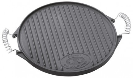 Öntöttvas grill lap (ø 33 cm)